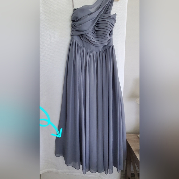 Dove and Dahlia Long Romantic Slate Grey Maxi Dress Size 4 - Picture 7 of 10